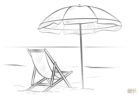 How To Draw A Beach Chair And Umbrella Chairsxg