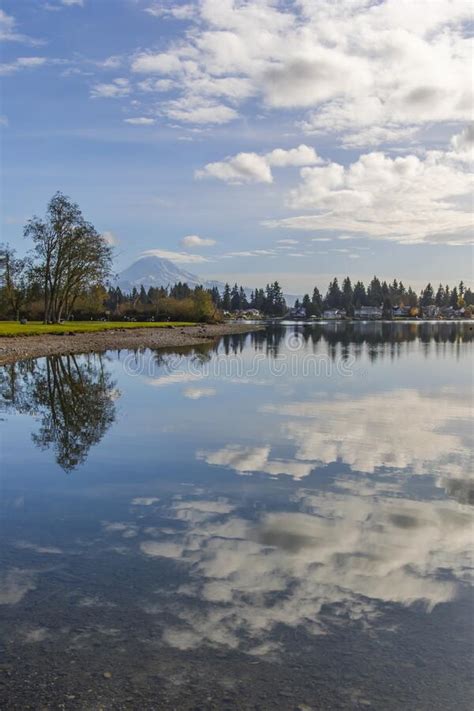 Landscapes Of Lake Tapps Park In Spring Stock Image Image Of Nature