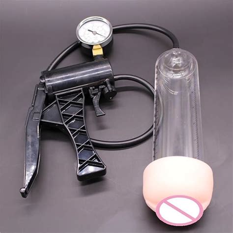 Amazon Com Manual Operation Masturtation Penis Pump Vacuum Enhancer Pump With Instrument Panel