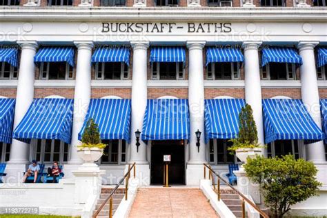 Buckstaff Baths Spa Bath House Exterior Entrance Of Building In Hot
