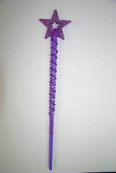 Purple Fairy Godmother Wand Purple Star Magic Wand Wizard Wand Etsy