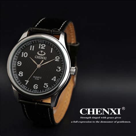 Chenxi Brand Quartz Gold Watch Deluxe Men Leather Luxury Japan Movt