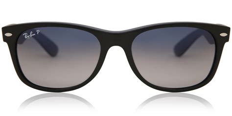 ray ban rb2132 new wayfarer matte polarized 601s78 sunglasses in matte black smartbuyglasses usa