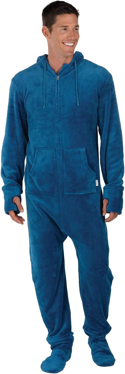 Pajamagram Fun Adult Onesie Men Footed Pajamas For Men Warm Fleece
