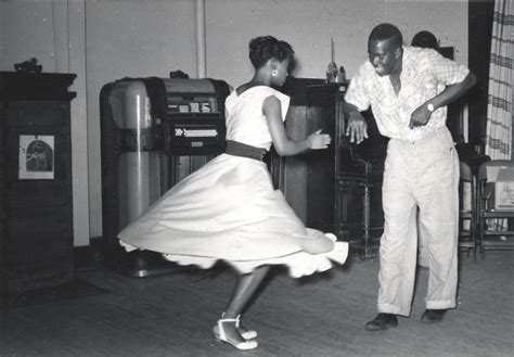 Ecc One African American Couple Dancing In Front Of Jukebox