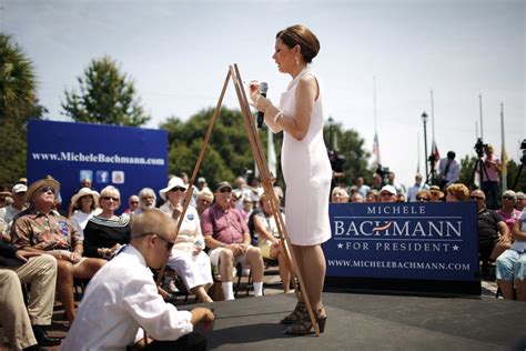 In Campaigning Bachmann Controls Her Image The New York Times
