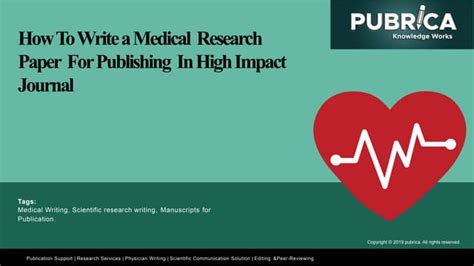 how to write a medical research paper for publishing in high impact journal