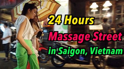 daily life of little tokyo the massage street in saigon hochiminh city vietnam youtube