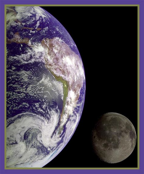 Earth And Moon Photograph By Nasa Fine Art America