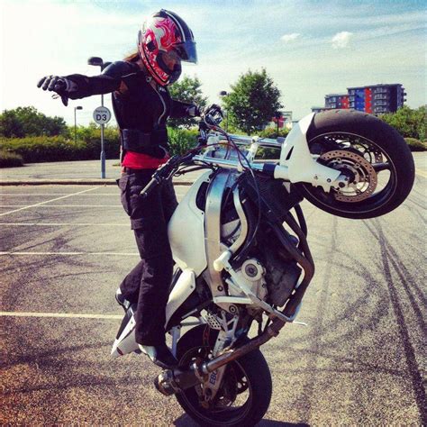 Woman Motorcycle Stunt Rider Sex On Wheels Pinterest