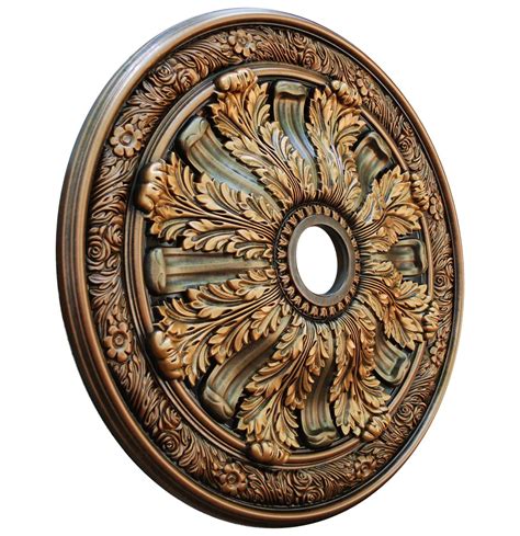 They can be utilized as exterior products, but we. Ceiling Medallion "Burnish Leaves" 30 in. (CCMF-036-6 ...