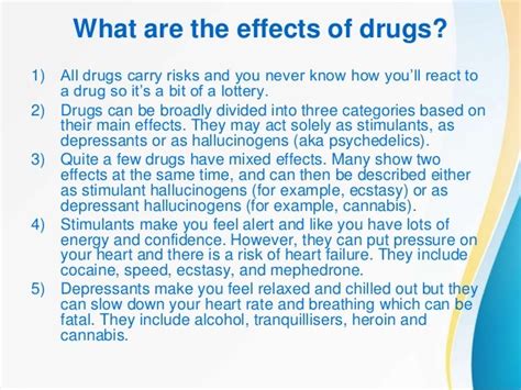 Effects Of Drug Abuse And Addiction