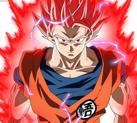 Goku Ssj Red By Frostdbs On Deviantart