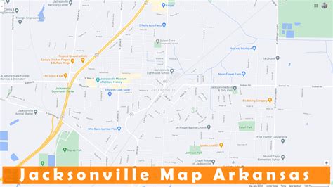 Jacksonville Arkansas Map