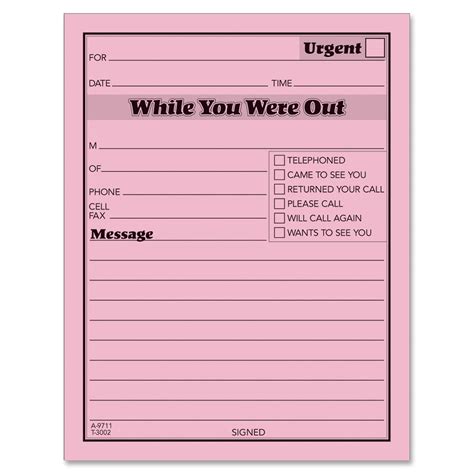 5 Best Images Of Printable Phone Message Pads Printable Telephone