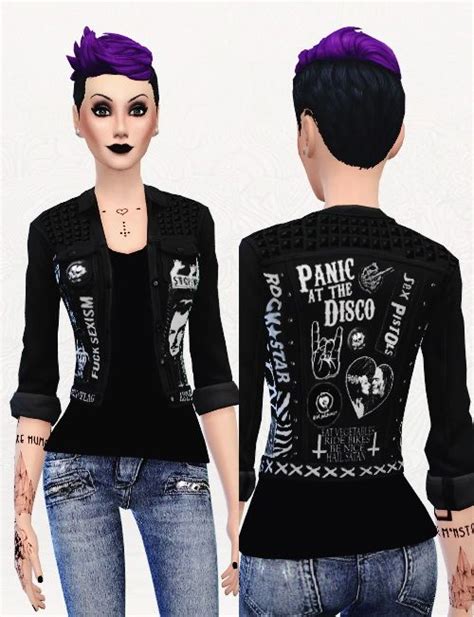 Sims Punk Punk Rock Jacket • Sims 4 Downloads Check More At