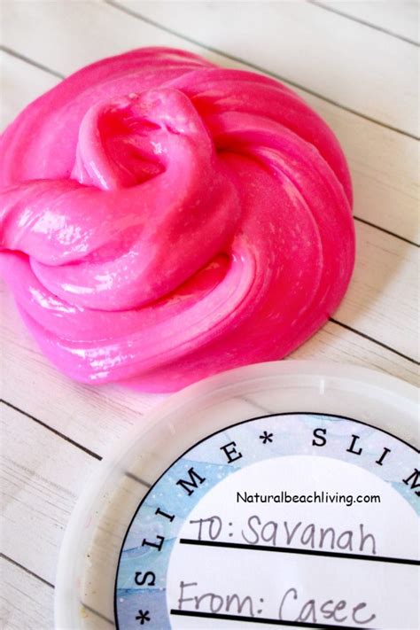 How To Make Slime With Contact Solution With Free Slime Printables