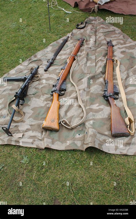 World War 2 Era Historical British Army Small Arms Lee Enfield Rifles