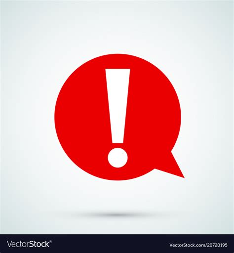 Exclamation Mark Warning Attention Icon Royalty Free Vector