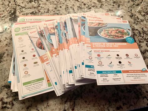 I Have A Ton Of Recipe Cards From Hellofresh And Everyplate Has Anyone