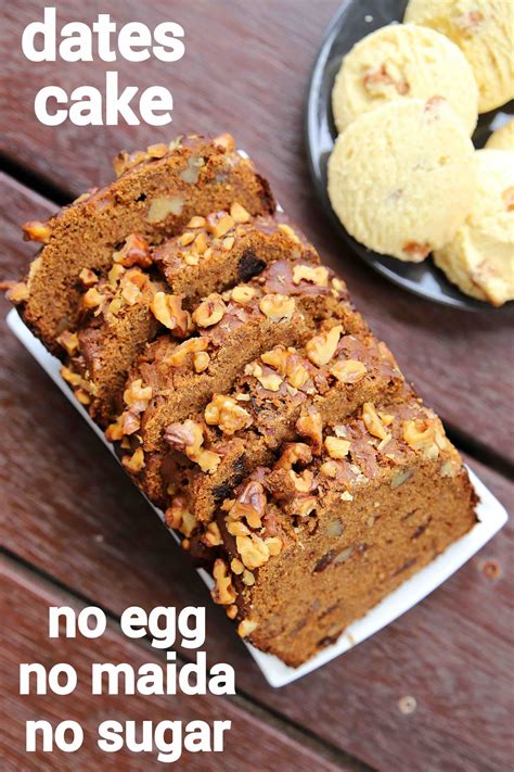 Date Cake Recipe Date Walnut Cake Eggless Date And Walnut Loaf