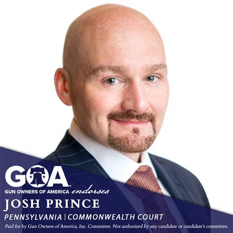 Goa Endorses Josh Prince For Commonwealth Court Goa Pennsylvania