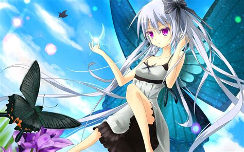 Characters anime voiced by members details left details right tags genre quotes relations. Girl Playing With A Butterfly | HD Anime Wallpapers for ...