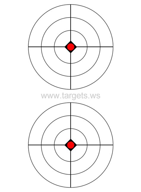 Printable X Targets