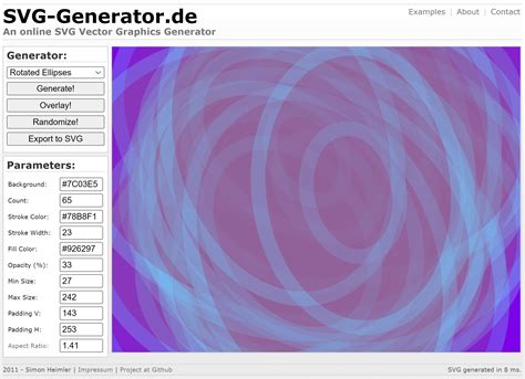 Github Fannonsvg Generator An Online Svg Graphics Generator With
