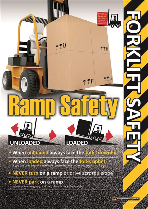 One Of A Series Of Forklift Safety Posters This One About Working