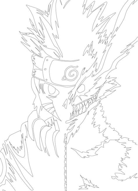 Khalil Elmariami Naruto And 9 Tailed Beast Digital Draw