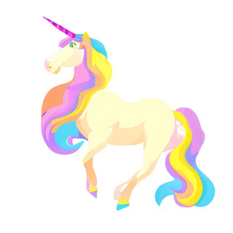 Cute Unicorn Rainbow 22727315 Png