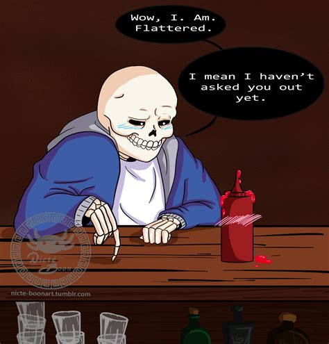 Sans X Ketchup Otp Credits To Nickte Bomb On Tumblr Undertale