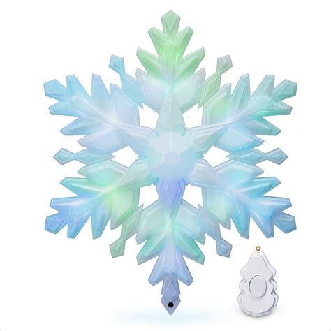 2018 Stunning Snowflake Tree Topper Magic Hallmark Keepsake Ornament