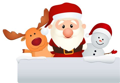 Santa Claus With Reindeer And Snowman 619839 Vector Art At Vecteezy