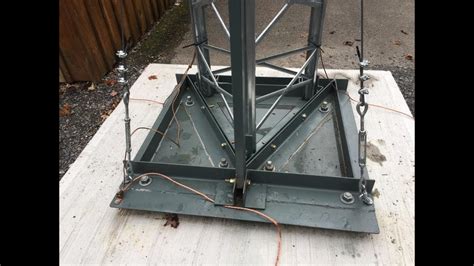 Lifting ham radio antenna tower! Tilting HAM Radio Antenna Tower - Part 1 - YouTube