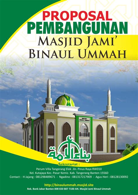Kumpulan Proposal Renovasi Masjid Contoh Proposal Pembangunan Masjid