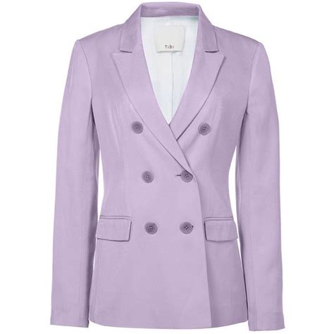 Tibi Lavender Steward Blazer 595 Liked On Polyvore Featuring