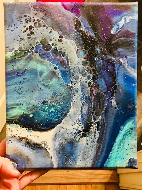 Acrylic Pour Painting By Nicole Munday Fluid Painting Abstract Painting