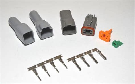 Purchase Deutsch Dt 4 Pin Genuine Connector Kit 14 16awg Stamp Contacts