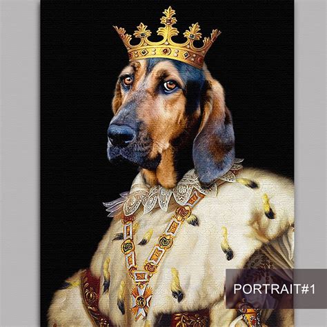 Portrait Animal Personnaliséportrait Royalportrait Etsy France