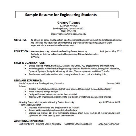At the end of the day, the structure of a resume matters. College Student Example Of Chronological Resume - Best Resume Examples