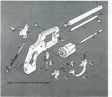 Model Revolver Firearms Assembly Bev Fitchetts Guns