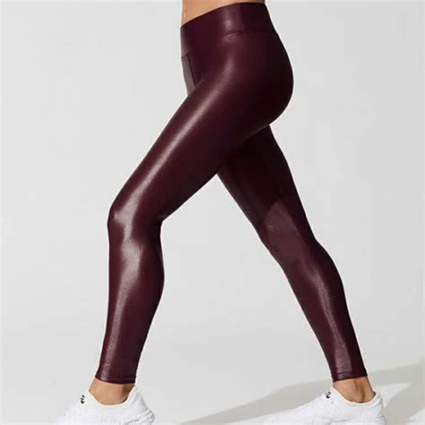 2019 Hot Selling Glossy Workout Leggings Yoga Pants For Women Buy