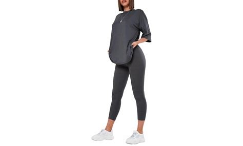 Up To 29 Off Womens Oversized T Shirt And Leggings Co Ords Lounge Set