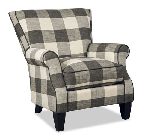 The ink+ivy malibu accent chair offers a perfect blend of style and comfort for your living space. The 061310 Accent Chair by Craftmaster Furniture in farmhouse style oversized gingham ...