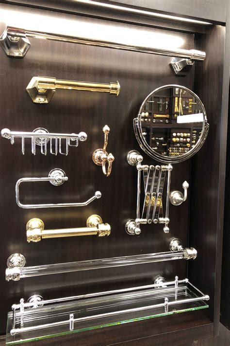 First, straighten up the vanity with sink accessories: These beautiful Sterlingham Co. bathroom accessories are ...