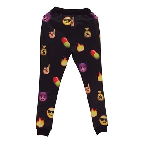 Emoji Black 3d Sweatpants Joggers L Be Sure To Check Out This