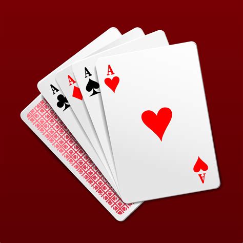 Four Aces Playing Cards 2398530 Vector Art At Vecteezy