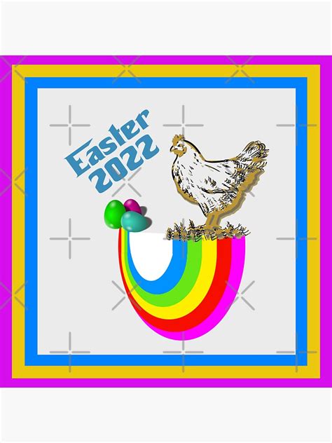Easter 2022 Rainbow Inspired Graphic Design Sticker By Lynnefoss